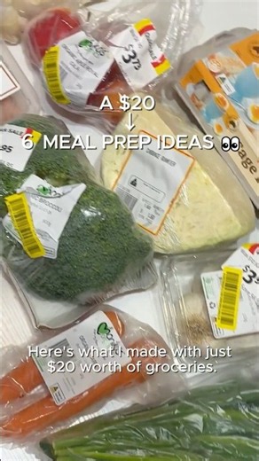 Budget Meal Prep for Two Under $20🥦🍎🍅