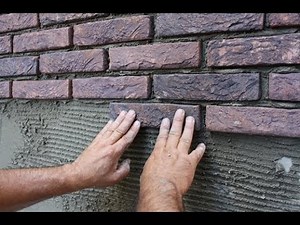 How To install Cladding bricks