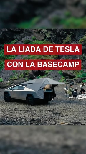 13K views · 6.3K reactions | La tienda de campaña para la Tesla Cybertruck es un tanto… #basecamp #tesla #camping #cybertruck | Motorpasión | Facebook
