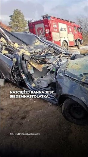 A TEENAGER WAS DRIVING A CAR. HE HAD AN ACCIDENT.