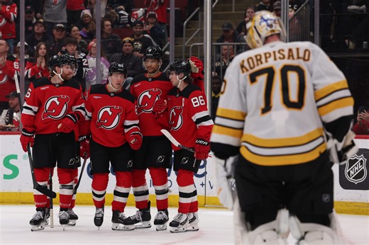 Jack Hughes sets Devils record in thriller OT win vs. Bruins
