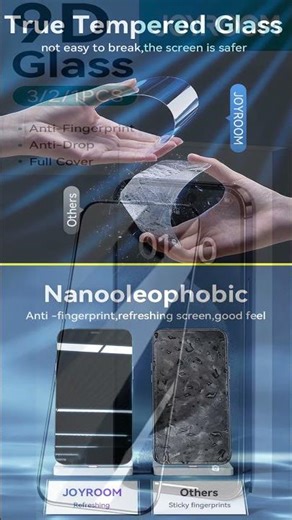 Joyroom HD Tempered Glass Screen Protector for iPhone 16 / 15 / 14 / 13 / 12 / 11 Pro Max #canada