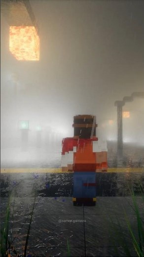 This Minecraft Rain Feels So Real! 🌧️🤯 #shorts #minecraft #shaders #mod #minecraftmod