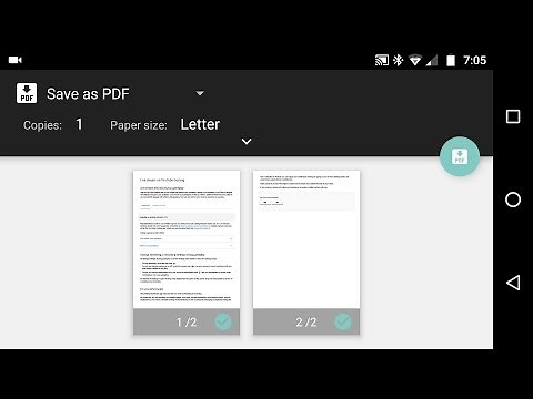 Android Print to to PDF for pages that have no share link