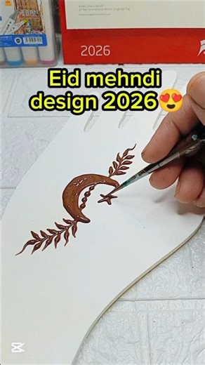 Eid Mehndi Design 🌙 | Easy Small Mehndi Tutorial #foryou #hennadesign #eidmehndi2026 #mehndidesign
