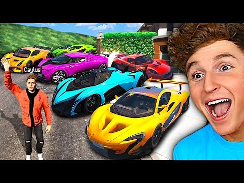 Collecting Rare TRILLIONAIRE SUPERCARS In GTA 5! (Mods)