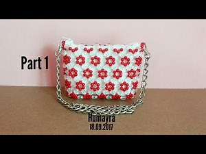 How to make beaded bag/ purse/ part 1/ Easy Technique