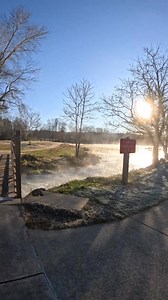 This is Mammoth Spring in Mammoth Spring, Arkansas. This is Arkansas's biggest spring with it putting out 9 million gallons per hour. This is just across the Missouri state line. #spring #fall #park #showmecreeks #nature | Show Me Creeks