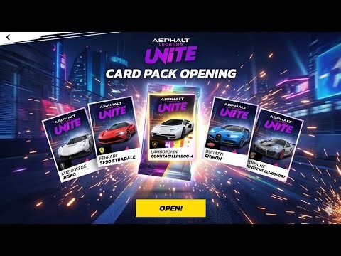 Opening ALL Card Packs 😍 New Cars & Free Blueprints Unlocked! 🔥 | Asphalt Legends Unite