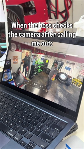 When the boss checks the security footage….