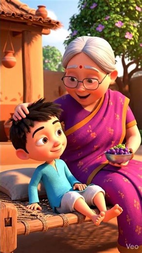 😴Aalsi Pota Aur Pyari Dadi❤️ Maa Emotional Hindi Short | 3D Cartoon Story