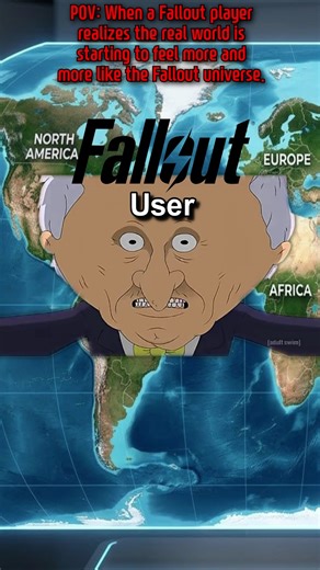 Fallout game world vs real world