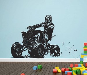 ATV Rider Wall Decal: 4x4 Off-road Adventure Decor Se170 - Etsy