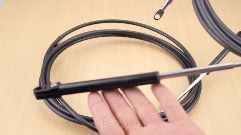 CC17914 14ft Boat Throttle and Shift Cables, 600A Gen I Remote Control Cable Fit for Mercury MerCruiser Marine Force Outboard Engine (2pcs/Set)