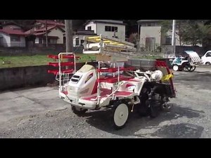 ヤンマー 乗用型田植機 VP6X すこやか ペダリスト ロータリー式 6条植 290時間 20馬力 粒状施肥、除草剤散布機付き(100178) 動作テスト