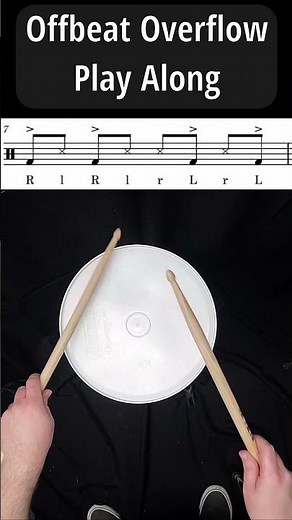 Play Along: Offbeat Overflow | 120 BPM | Beginner Bucket Drumming