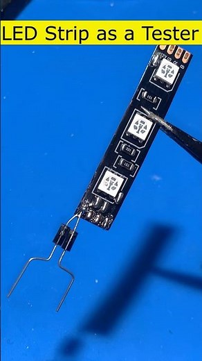 LED Strip Trick as a Tester #Shorts #ElectroCrafting