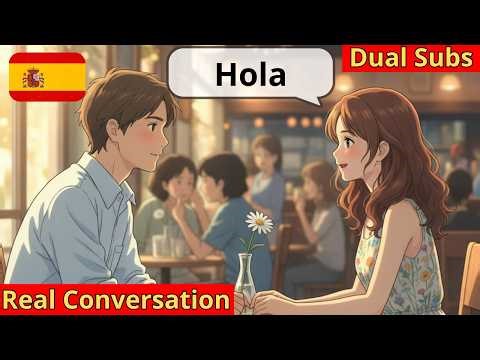 At The Coffee Shop #1 | 10 Short Spanish Conversations | Spanish for Beginners | A1-A2-B1