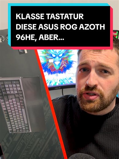 Klasse Tastatur die @ASUS ROG DACH Azoth 96 HE, aber etwas zu teuer... #computer #tech #malware #gaming