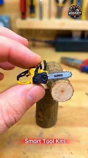 🌲 DEWALT Mini Chainsaw That Actually Cuts Wood! 😳⚡ | Powerful Compact Cutting Tool #Shorts