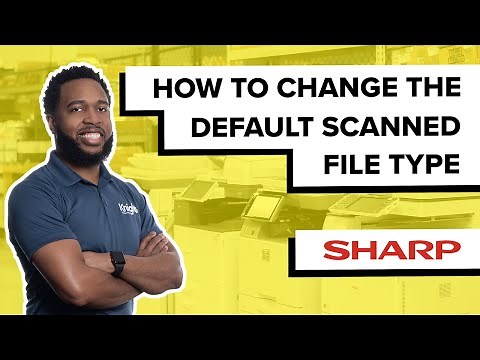 Changing the Scanned File Type on Sharp Copiers