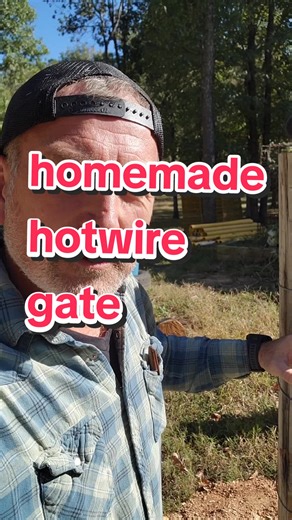 my homemade hotwire gate #electricfence #farming #ranching #moneysavin...