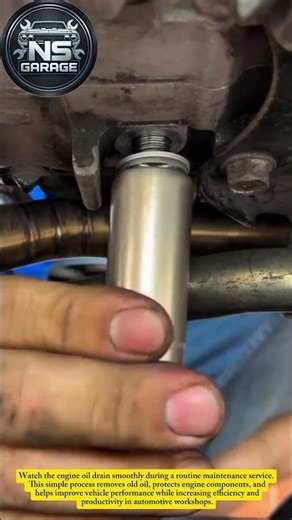 Fast Engine Oil Drain Process | Smart Car Maintenance Trick#shorts #mechanic