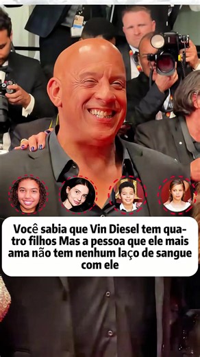 Você sabia que Vin Diesel tem quatro filhos? Mas a pessoa que ele mais ama não tem nenhum laço de sangue com ele! #brazil #foryour #celebrity #paulwalker #vindiesel