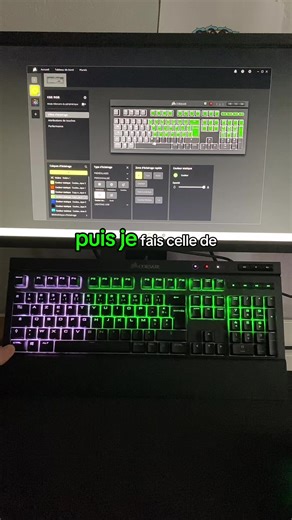 Réponse à @babzo_123 comment changer les couleurs de son clavier rgb ? #rgb #tuto #corsair