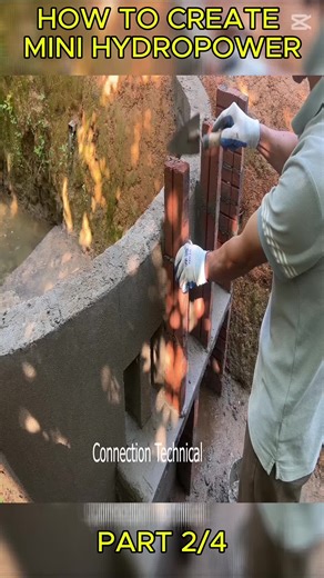 How To Create Mini Hydroelectric Power #build #design #construction #dam #hydroelectric #diyproject