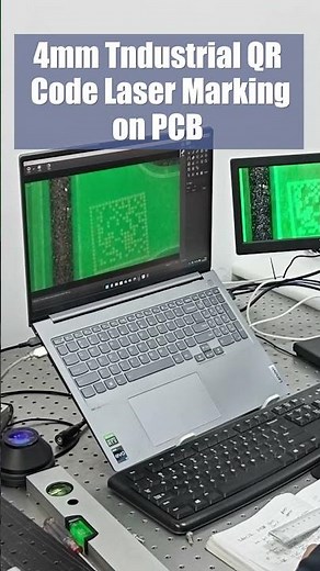 4mm OR Code Laser Marking on PCB Board #laser #lasermarking