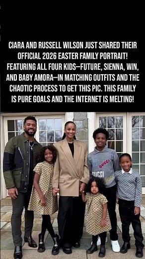 Ciara’s Family Easter Photo Is The Cutest Thing Ever! Pure Family Goals🐰🐣💖