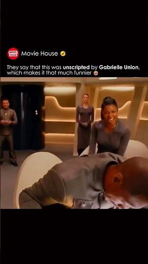 They say that this was unscripted by Gabrielle Union