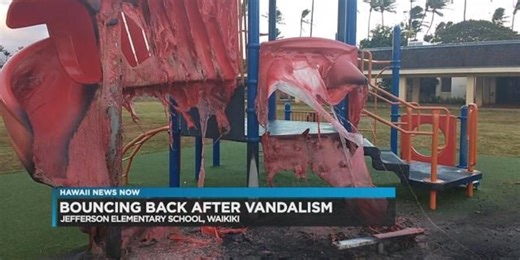 Jefferson Elementary turns playground's destruction — and rebirth — into teachable moment