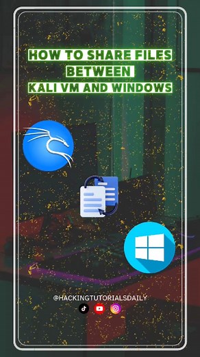 23K views · 485 reactions | How to share files between Kali Linux VM and Windows easily! | Hacking Tutorials Daily | Facebook