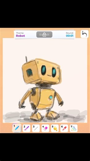 Roblox Robot ⏱️🎨 #speeddraw #roblox #drawing #shorts #digitalart #gaming #painting #art #artist