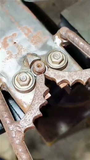 the process of rounding small iron with modern tools #shorts