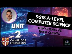 9618 AS Level Computer Science | Unit 2 Lesson 3: Networks | Thin Clients vs Thick Clients