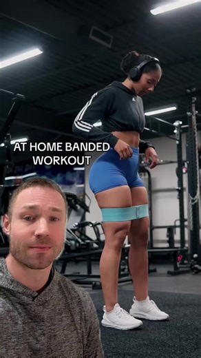 Lateral band walks to activate your glutes! @Amina Dembele @Muscle & Motion