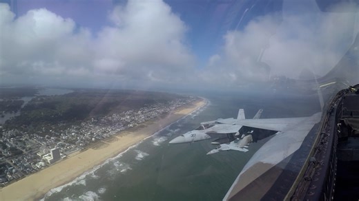 US Navy Cockpit-View During Air Show