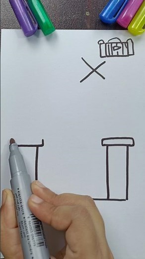 How To Draw Gate Step by Step #shorts #shortsfeed