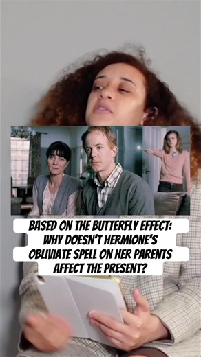 Why doesn’t Hermione’s Obliviate spell affect the present? #hermionegranger #butterflyeffect