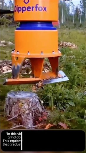 Modern Tree Stump Grinder 🌲🔧 | Fast & Efficient
