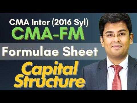CMA Inter (2016) - CMA & FM | Formula & Revision Module | Capital Structure | ‪@gkabra‬