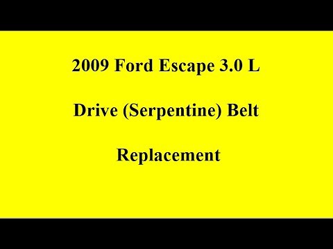 2009 Ford Escape Serpentine (Drive) Belt Installation