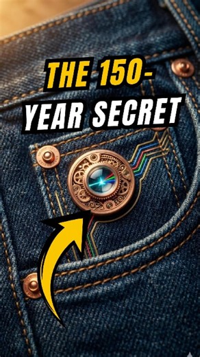 👖 Why Jeans Have Copper Buttons (Rivets) 🤯 #shorts #facts #design