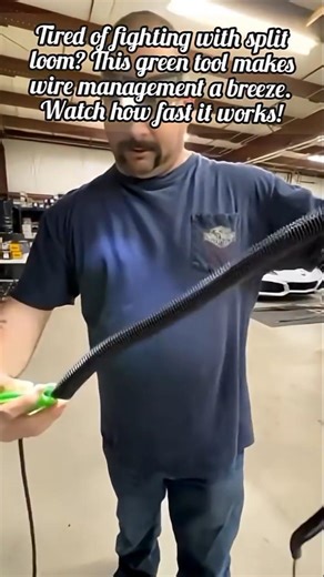 Fast Way To Feed Wires Into Split Loom