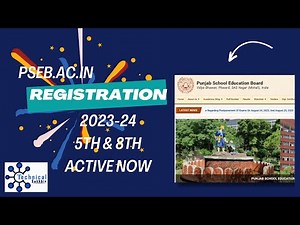PSEB REGISTRATION 5TH & 8TH | PSEB REGISTRATION 2023-24 |