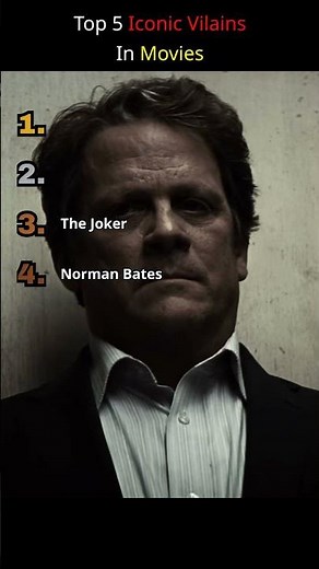 Top 5 Most Iconic Villains in Movies