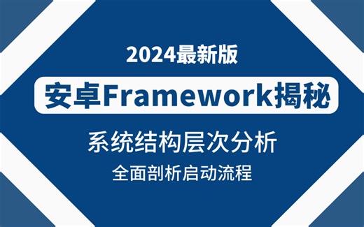 【Android framework系统深度探索课程】从零到一解密Framework：全面剖析启动流程与背后原理